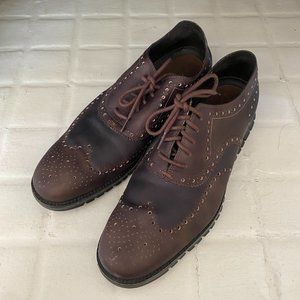 Cole Haan Men's Brown Oxford Wingtips